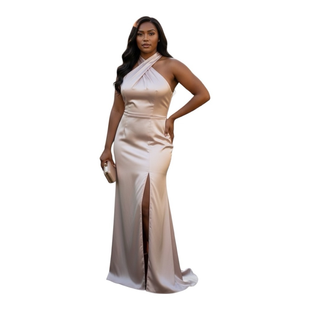 Elegant One Shoulder Evening Gown